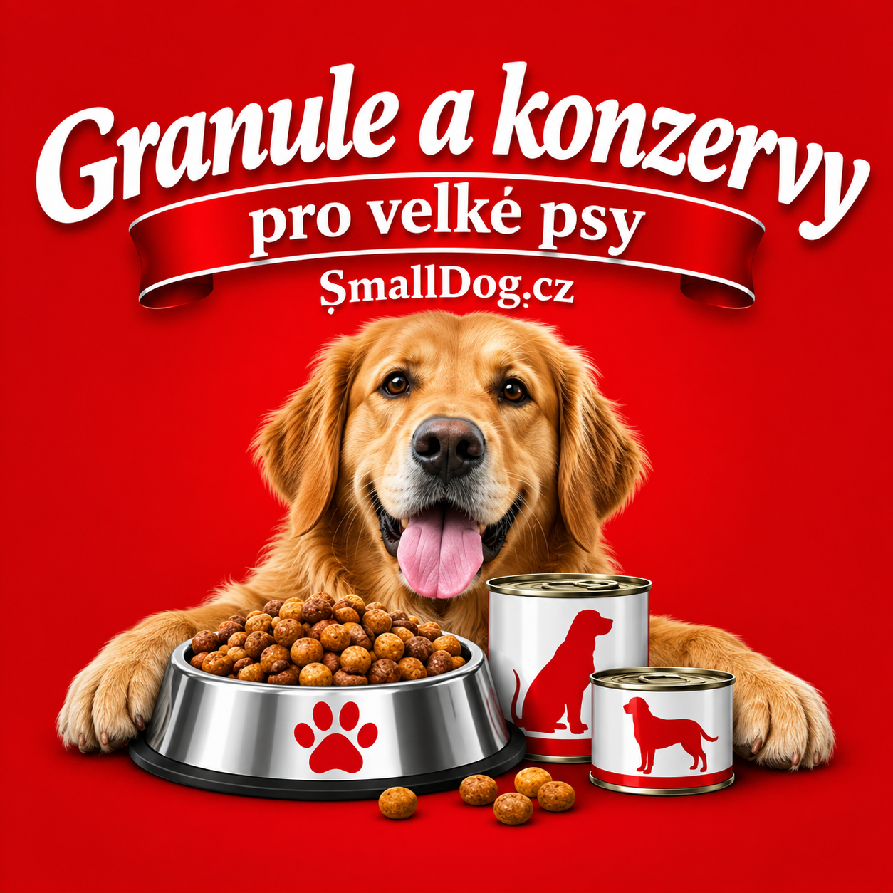 GRANULE A KONZERVY pro velké psy