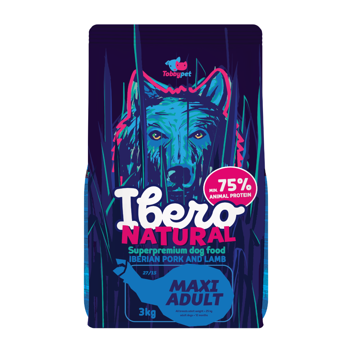 Ibero Natural dog MAXI ADULT 3kg