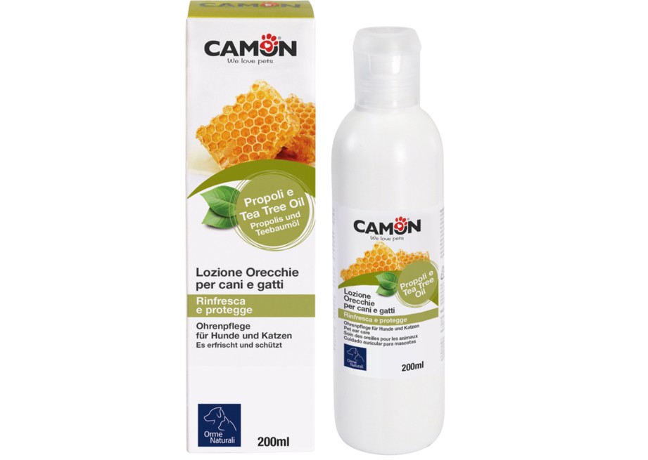 UŠNÍ PÉČE S TEA TREE A PROPOLISEM PRO PSY A KOČKY 200 ml
