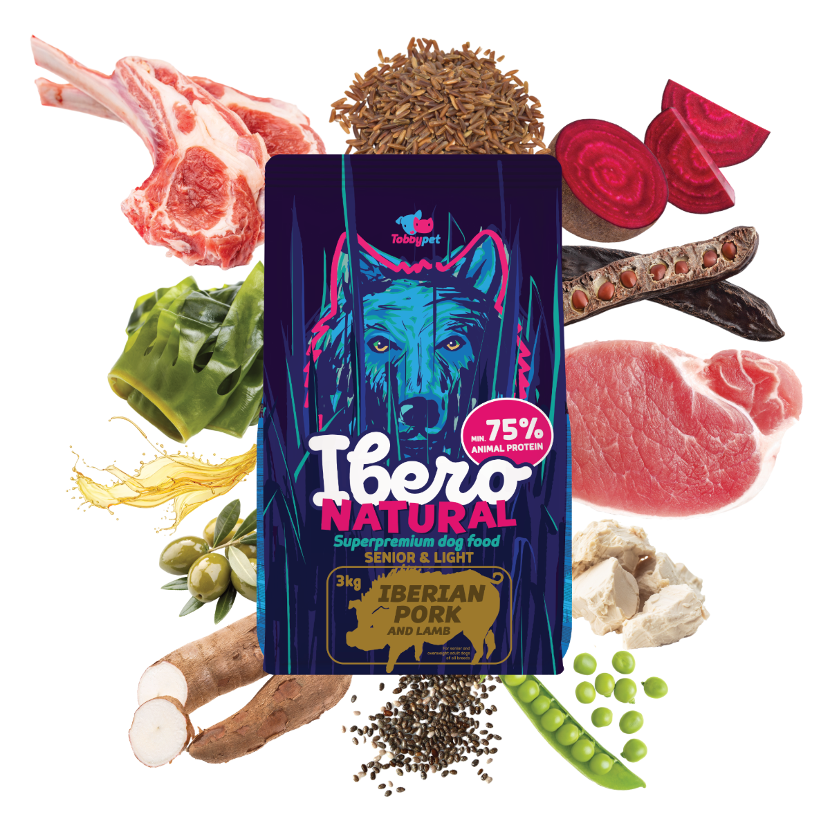 Ibero Natural dog SENIOR/LIGHT 3kg