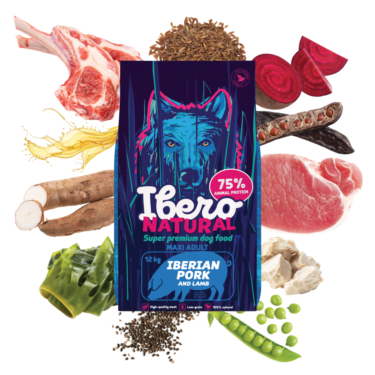 Ibero Natural dog MAXI ADULT 12kg