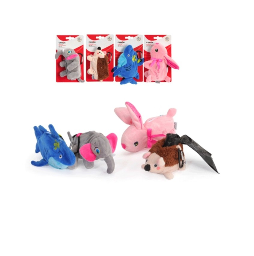 PLYŠOVÝ BOX NA SÁČKY růžová králíček