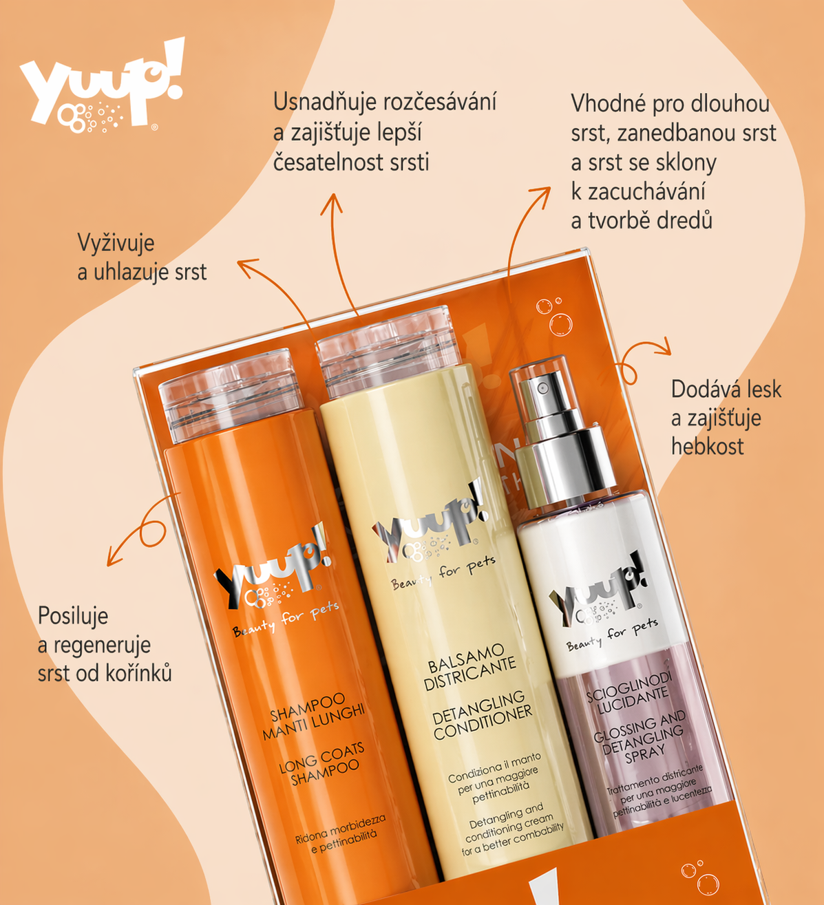 YUUP Balíček pro dlouhou srst 