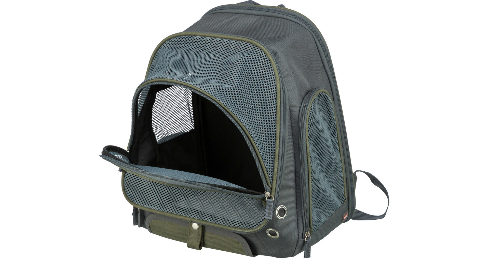 Transportní batoh LYLA, 34 x 22 x 42 cm, do 8 kg, nylon, šedá/modrá