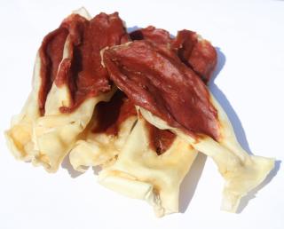 Uši králičí plněné kachnou 250g 