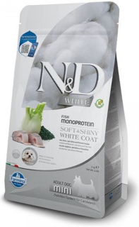 N&D WHITE DOG Adult Mini Sea Bass&Spirulina&Fenn 2kg