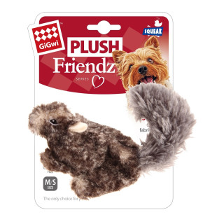 GiGwi Plush Friendz plyšová veverka šedá