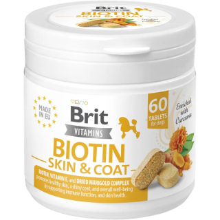 Brit Dog Vitamins Biotin Skin&Coat 120g (60tbl)