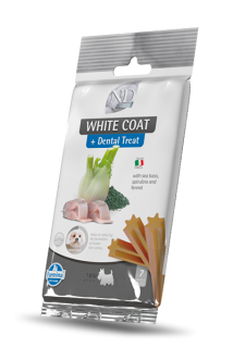 N&D Dentální pamlsky White Coat sea bass, spirulina and fennel mini 60g