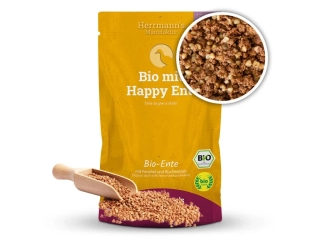 BIO Kapsička pro psy. Kachní maso s fenyklem a pohankou 150 g