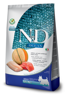 N&D OCEAN DOG Adult Mini Salmon & Cod & Melon 7kg