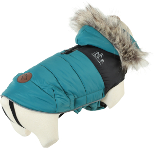 ZOLUX Obleček bunda pro psy NEW MOUNTAIN modrá /tyrkysová 25cm