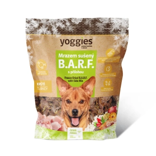 Yoggies Mrazem sušený B.A.R.F. s přílohou - Krůtí 370g
