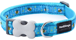 Red Dingo obojek – Bumble Bee Turquoise – 12 mm x 20-32 cm