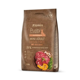 Fitmin dog Purity GF Adult Mini Beef 4 kg