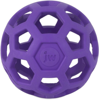 JW Hol-EE Děrovaný míč Mini fialový 5 cm