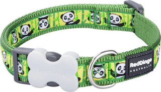 Red Dingo obojek – Panda Green – 12 mm x 20-32 cm