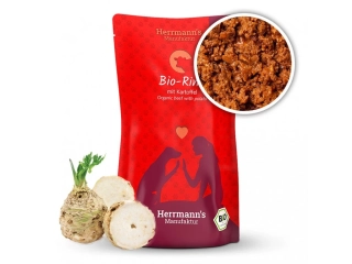 BIO Kapsička pro psy. Hovězí maso s brambory 130 g